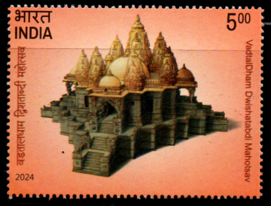 India 2024 Bicentenary celebration of Vadtal Dham Dwishatabdi Mahotsav Mint Stamp
