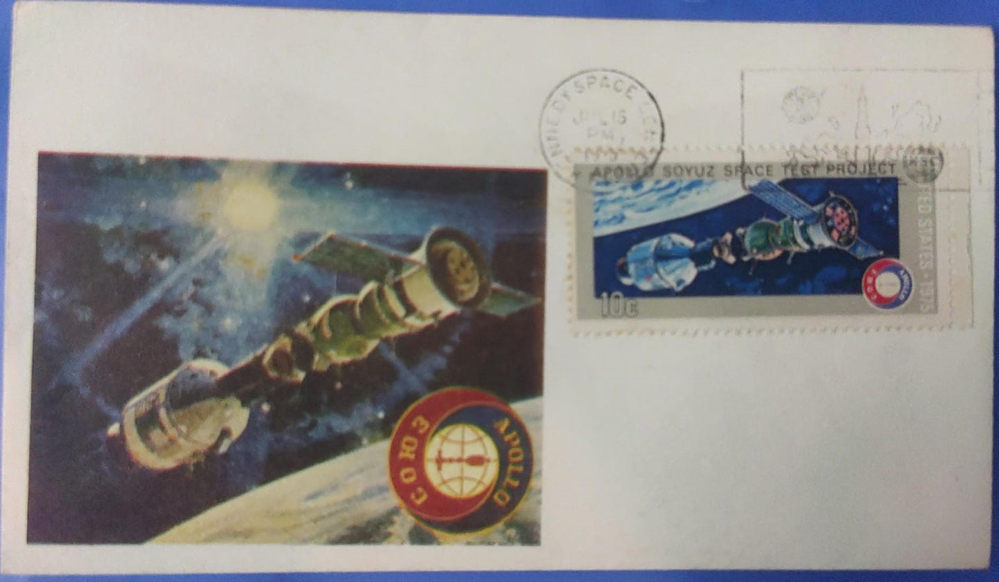 USA cover on Apollo Soyuz spacecraft