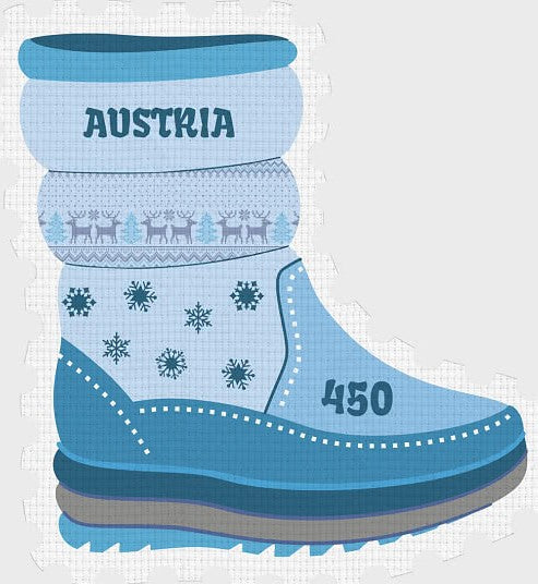 Austria odd shaped - shape of snow boot 👢made of woolen material