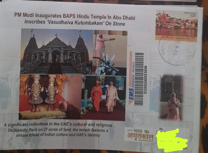 PM Modi inaugurates a Hindu temple in Abu Dhabi .