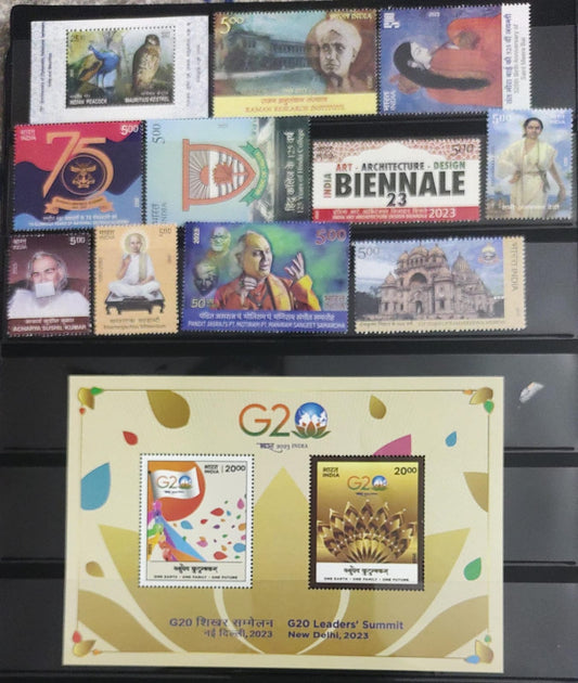 Complete year pack of 2023 It includes 50 stamps and 10 ms/ss issued in 2023.