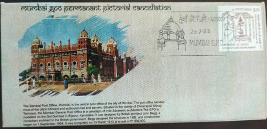 Mumbai GPO- PPC with special cancellation on cover