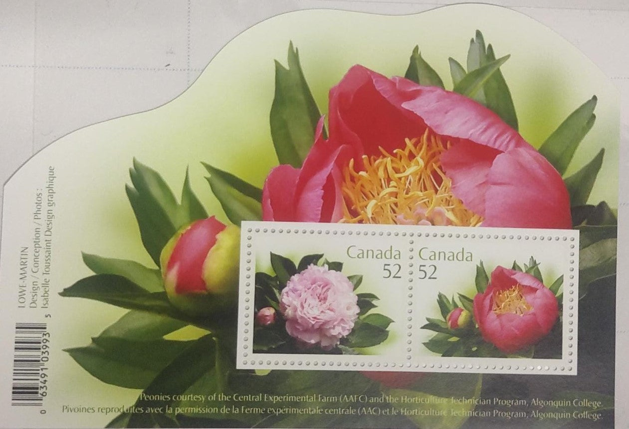 Canada odd shaped ms on flowers.