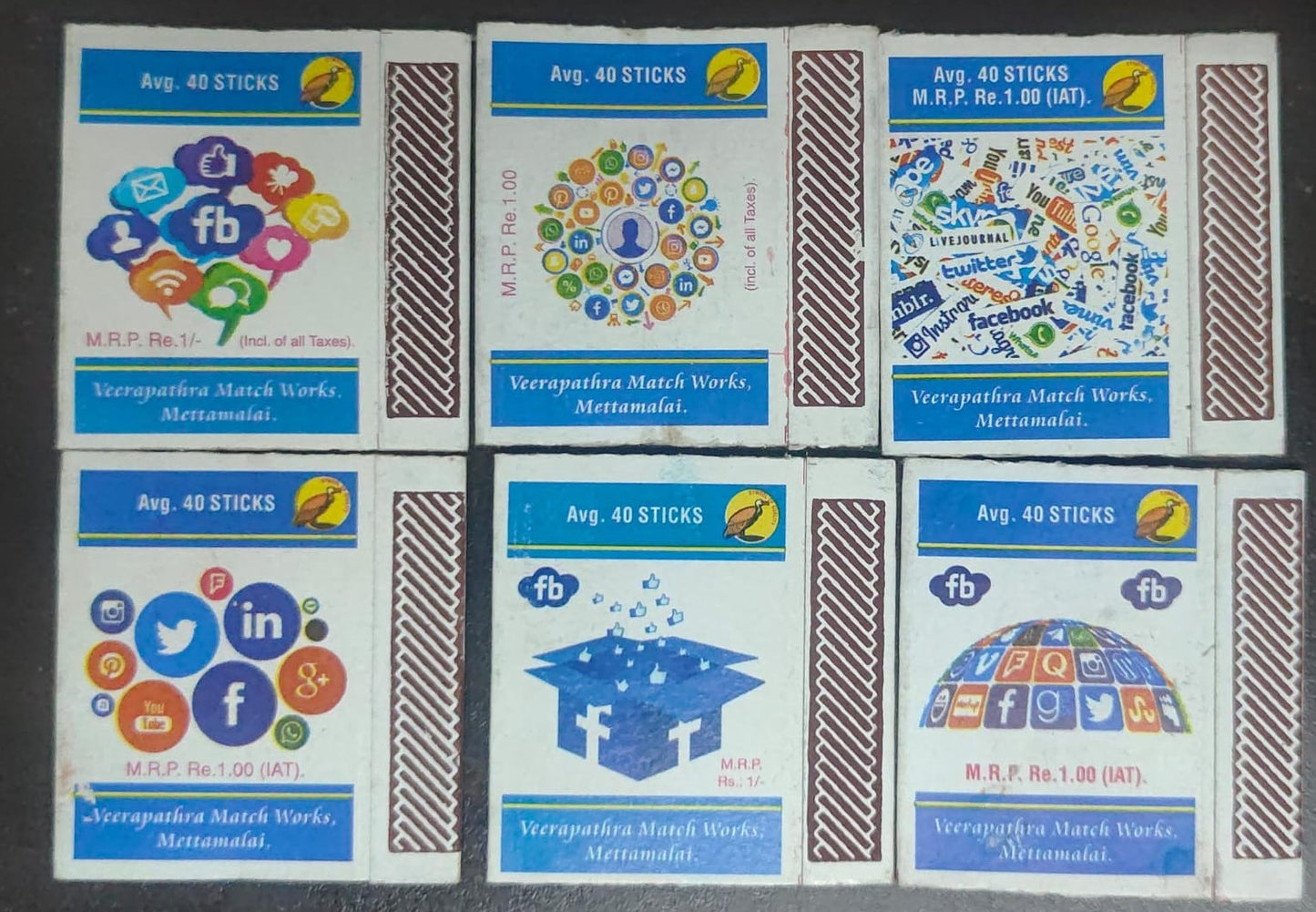 set of 6 different Boxes