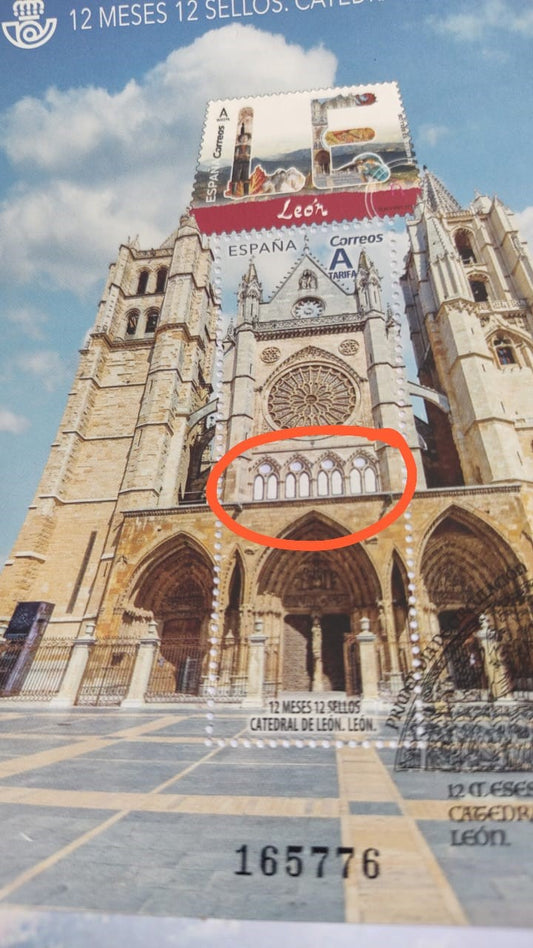 Spain ms with 4 die cut holes, which are a part of ventilation above the windows - FDC.