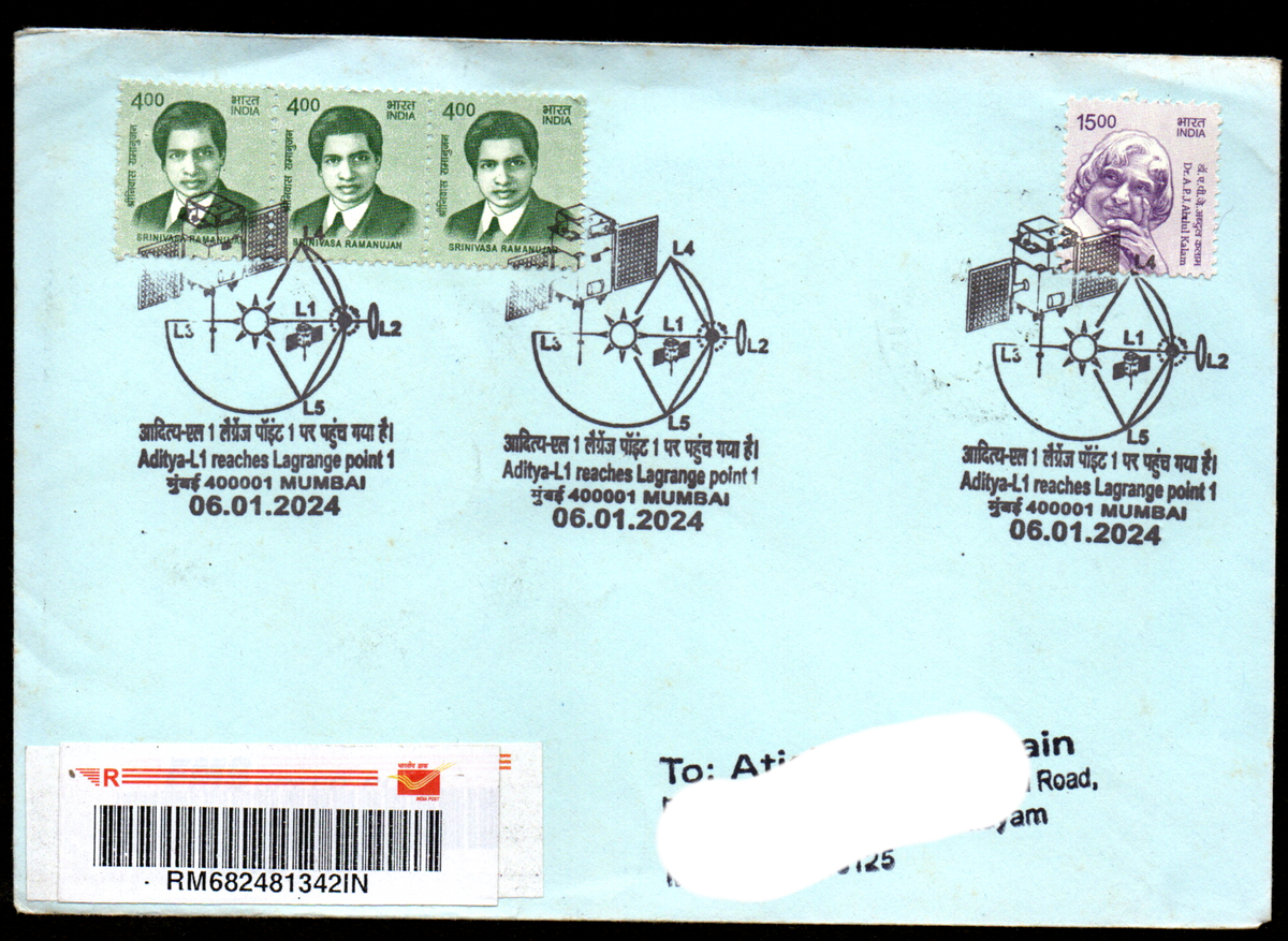 Special Cancellation on Cycling for a Better Tomorrow Postally Travelled Cover 17-12-2023 from Mumbai (Copy)