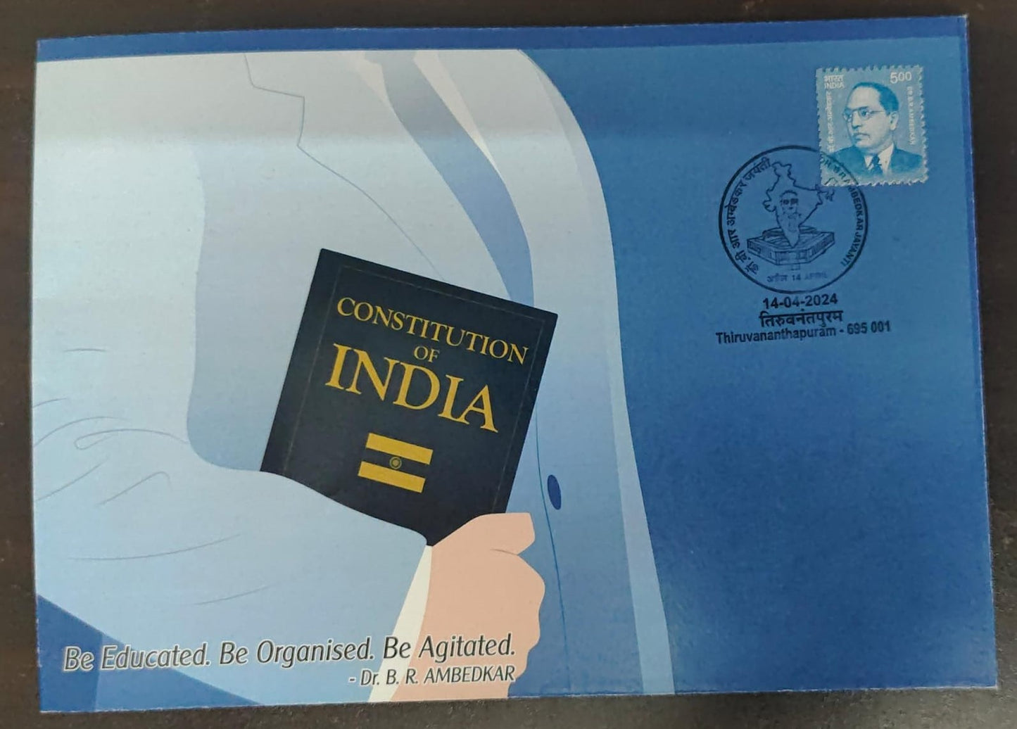 B R Ambedkar Jayanti special cancellation issued on 14-04-2024 from Thiruvananthapuram