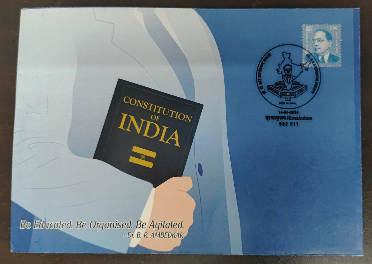 B R Ambedkar Jayanti special cancellation issued on 14-04-2024 from Ernakulam
