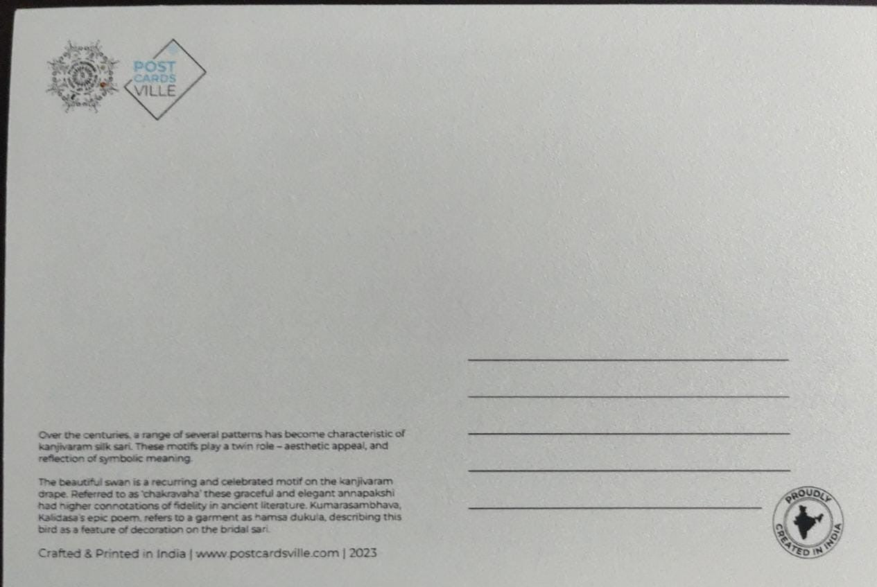 India- Kancheepuram PPC Inagural day cancellation post card. Date -18.04.2023