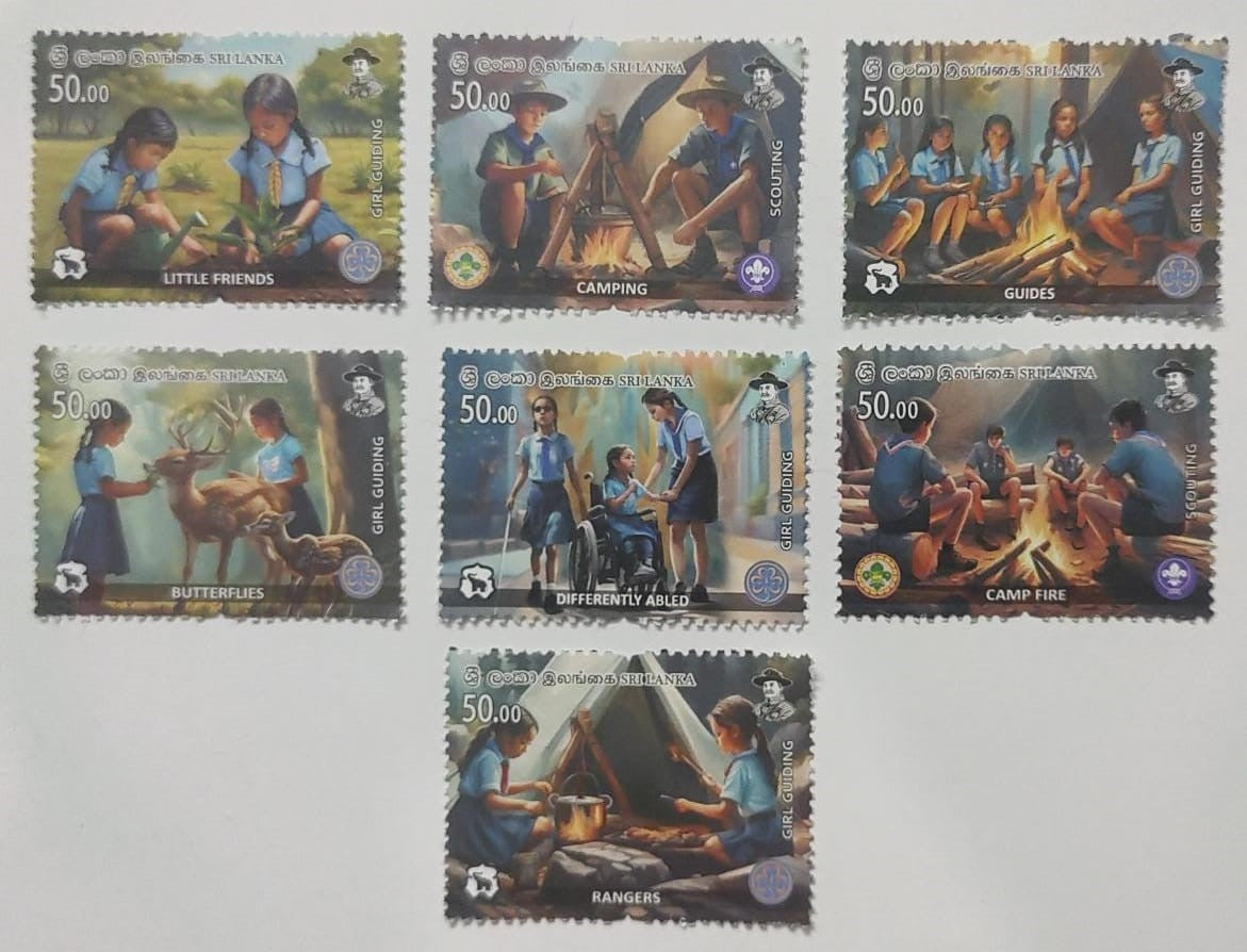 Sri Lanka 7 MNH stamps on children's activities.