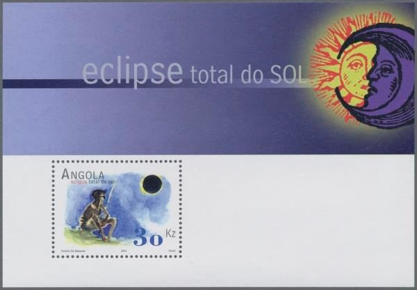 ANGOLA 2001 SOLAR ECLIPSE S/S MNH