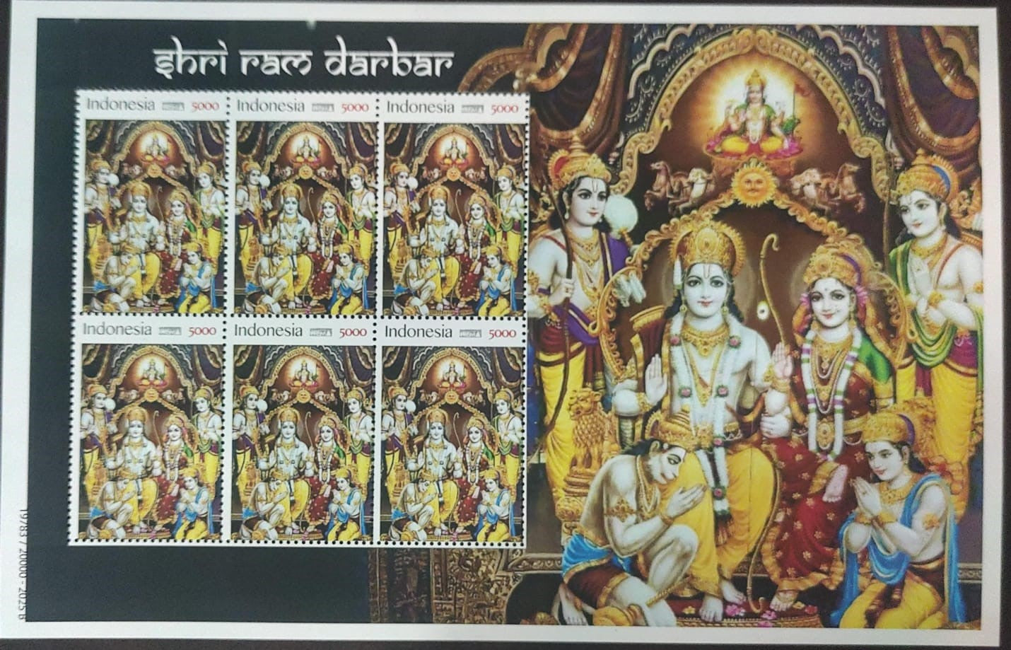 Indonesia Ram Darbar sheetlet - from Ramayan series
