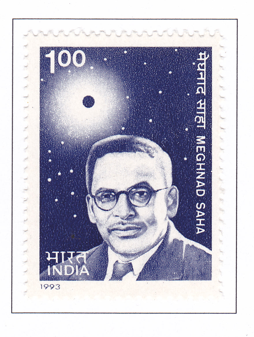 India -Mint 1993 Birth Centenary of Meghnad Saha.