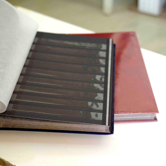 LUXURY STOCKBOOKS, BLACK SHEET, 230X305 MM