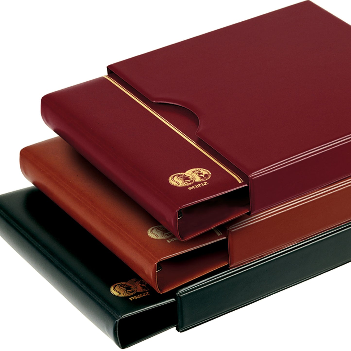 स्लिपकेस के साथ प्रिंज़ 4 रिंग-बाइंडर कॉइन एल्बम