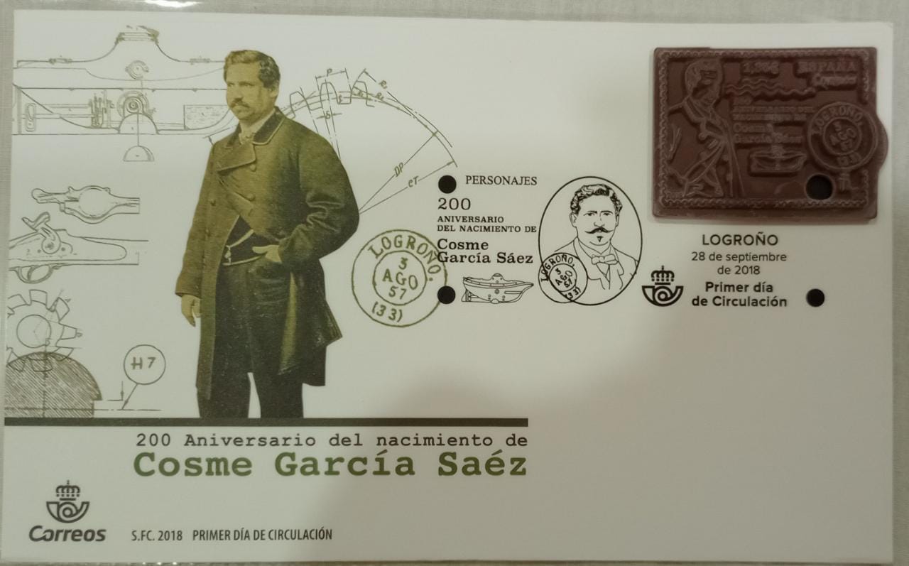 Spain-World's first and only stamp made from Rubber FDC.