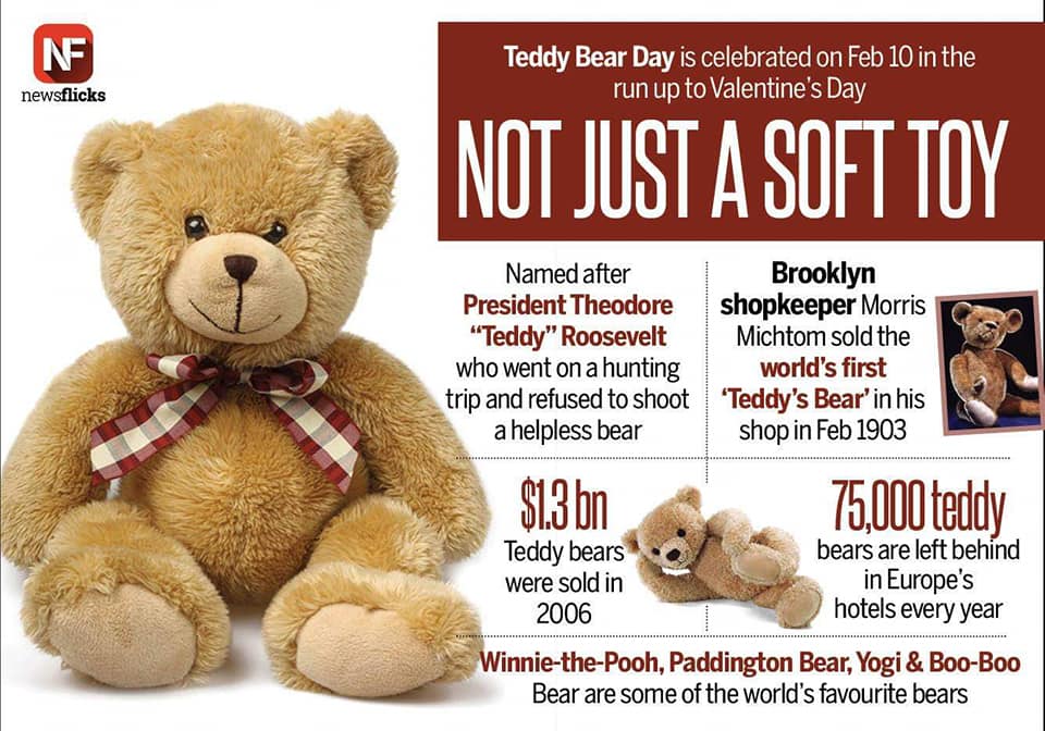 St.Vincent & Grenadines-Unusual Embroidery stamp -Beautiful Teddy Bear. #valentinesday
