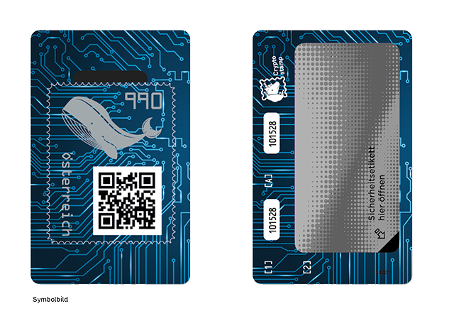 Austria Crypto 3rd issue-Whale-Unusual- Virtual Color-Blue