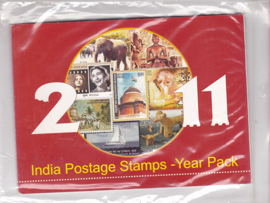 India-Postage Stamps Year Pack-2011