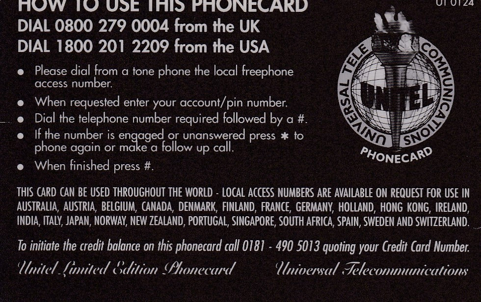 Rare telephone card issued from unitel-picture ot Gandhi 1948 stamps-with error