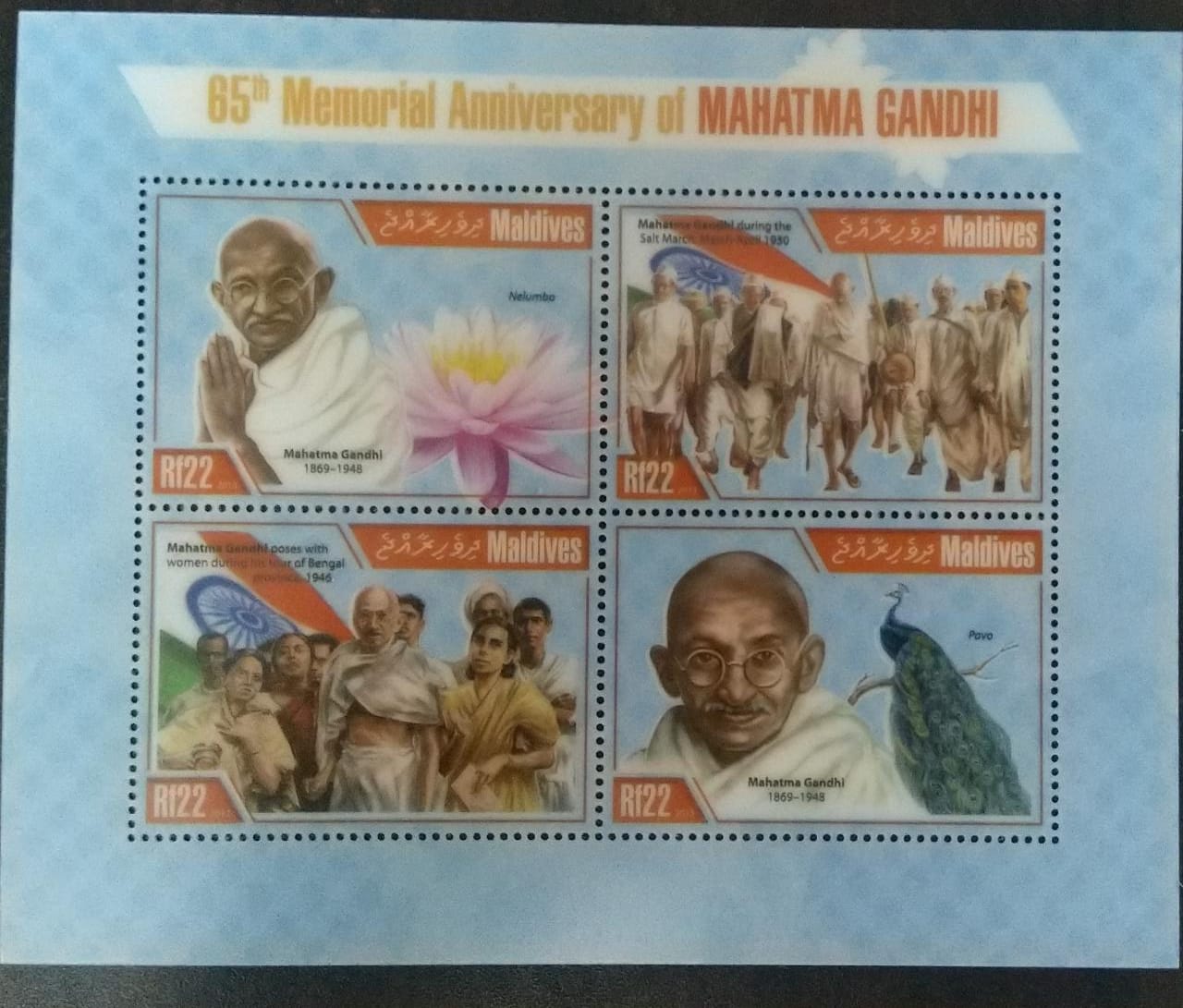 मालदीव 2013 4 वी एमएस और 1 वी एमएस प्लास्टिक से बना (जोड़ा)।