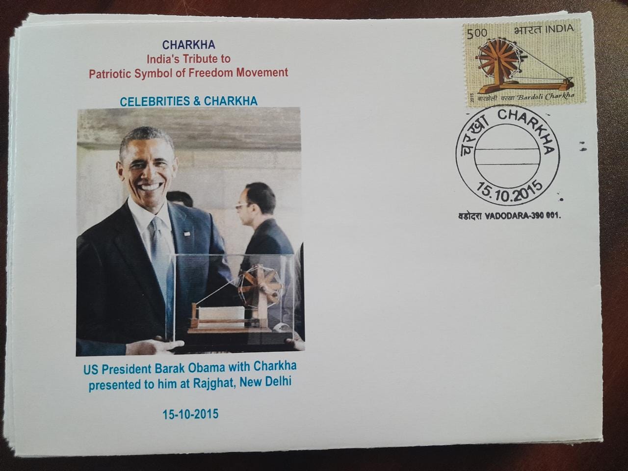 Charkha 2015 pvt covers. patriots and charkha - Gandhi theme