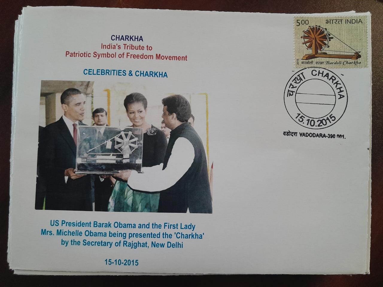 Charkha 2015 pvt covers. patriots and charkha - Gandhi theme