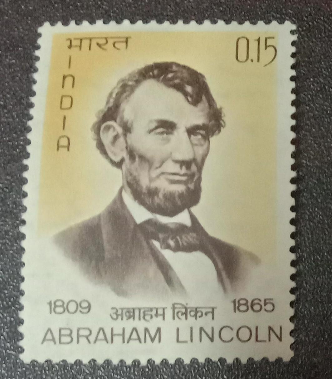 India-Mint-1965 Death Centenary of Abraham Lincoln.