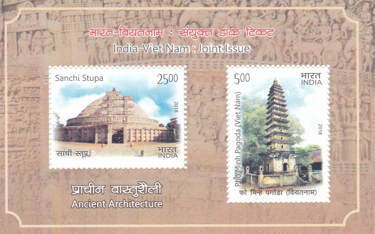 India- Miniature sheet India - Viet Nam Joint Issue