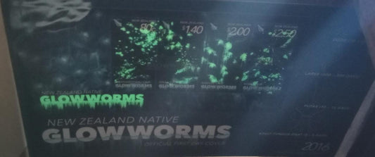 One of the best Glow in dark stamps issued by new zealand in 2016. FDC - scarce .