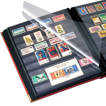 Royal stock Books- Black Sheets, Padded Leather Binder and Protective Corners