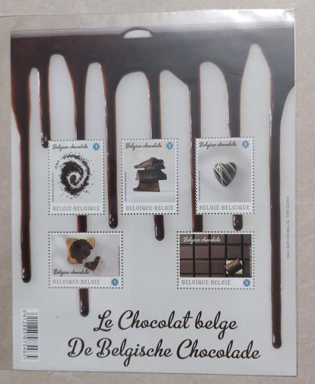 Belgium - producer of world's best chocolates. Issued in 2013 In bopp