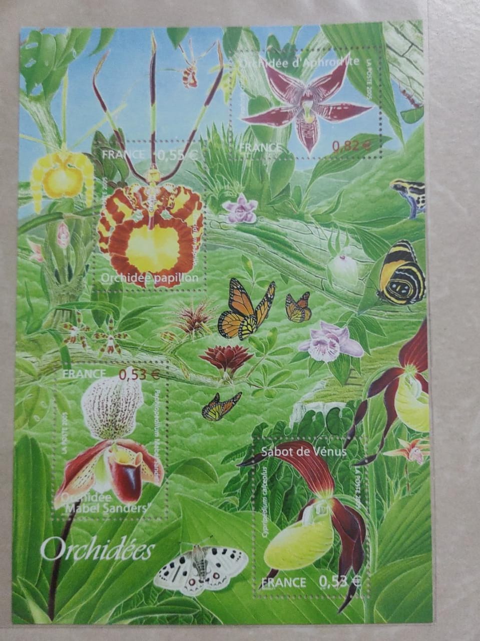 France 2005 ms on orchids with fragrance. In bopp