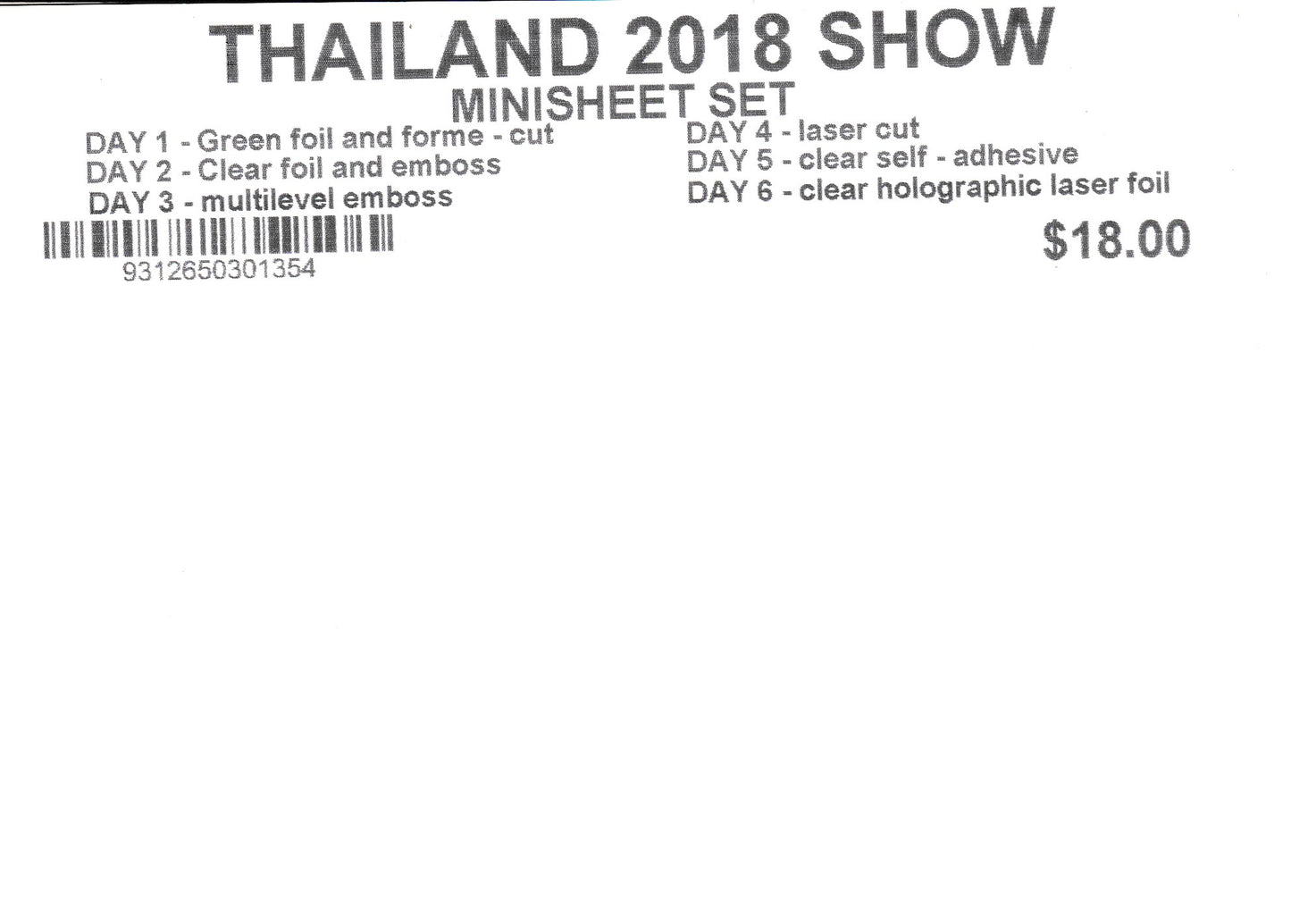 Australia -2018 Birds Set having six beautiful unusual miniature sheets.