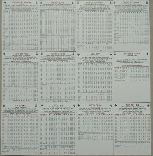 St. Vincent and Grenadines issued 12 different Baseball Card stamps on Baseball Hall of fame.