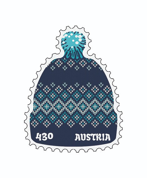 Austria-Cap shaped stamp .