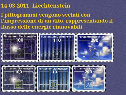 Liechtenstein- Renewable energy 1st issue - set of 3.