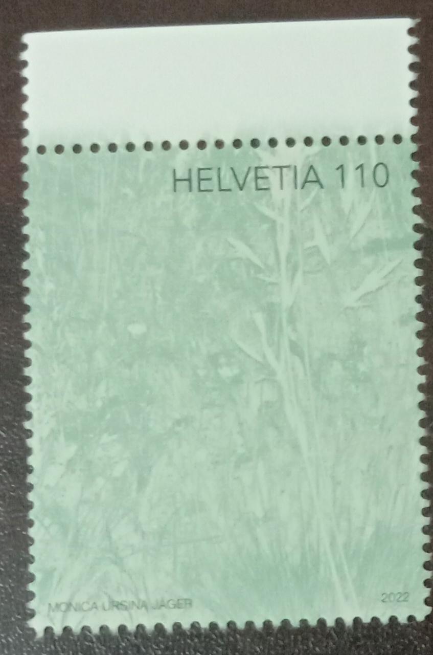 Swiss-Stamps with real chlorophyll.