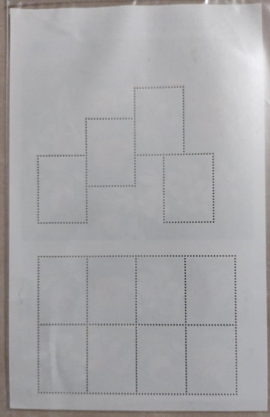 Korea beautiful sheetlet on protection of endangered species of flowers 12 stamps in sheetlet. Issued in 2000. - scented. Packed in bopp.