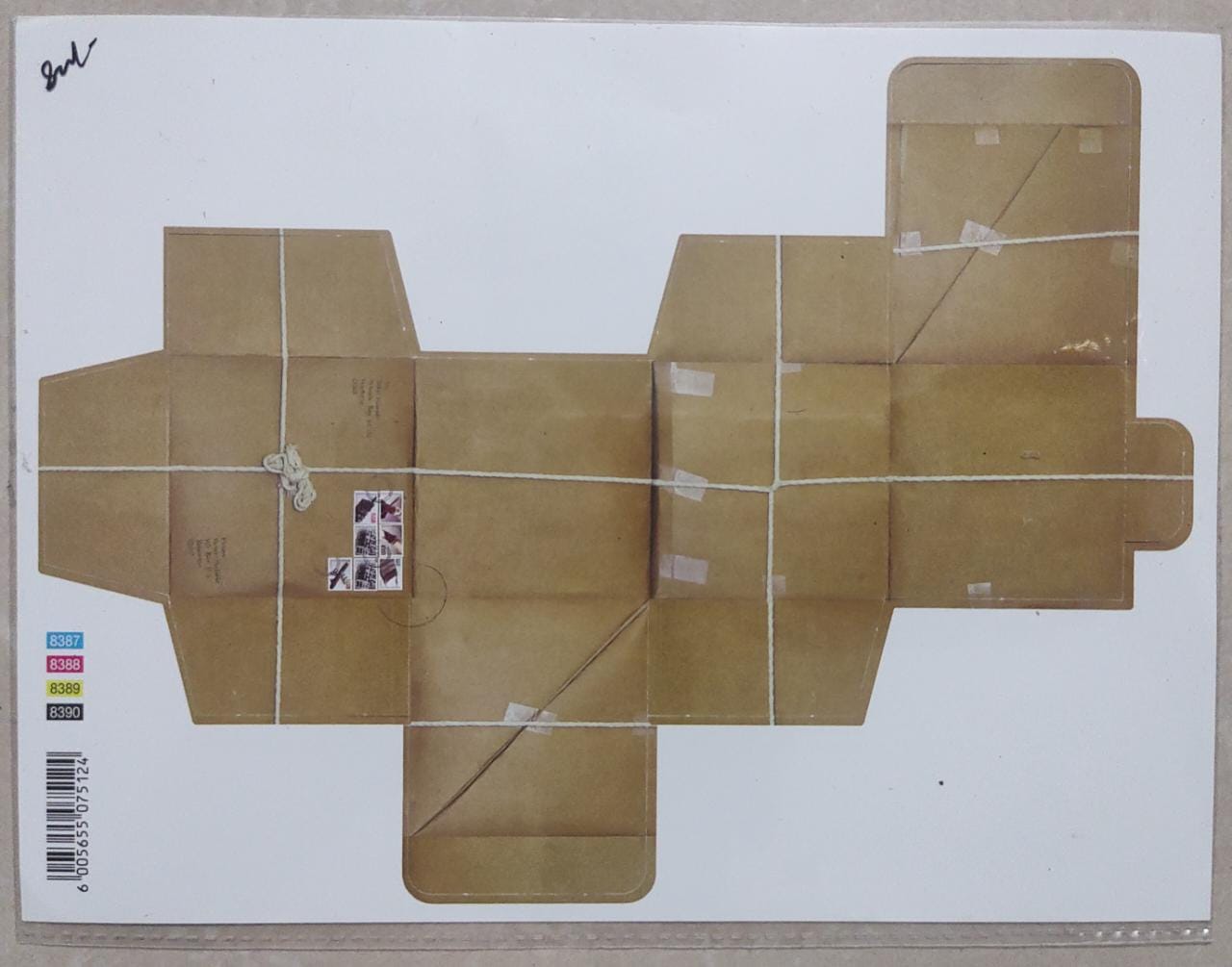 Origami sheet from South Africa issued in 2014.