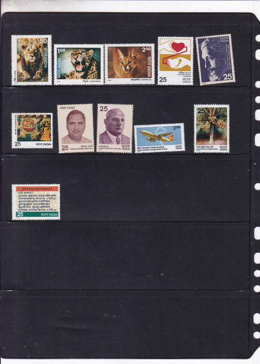 India-1976 Full Year pack MNH Stamps.