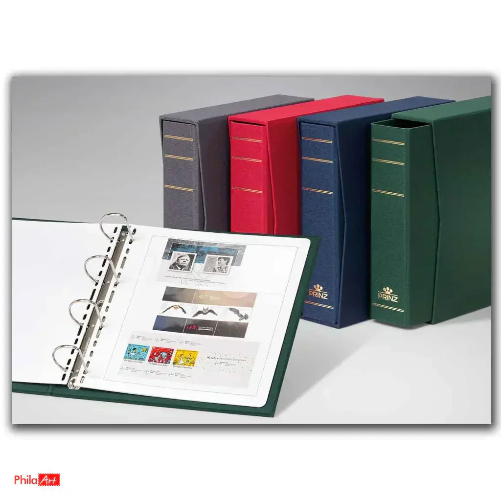 Texas Stamp Ring Binder and Slipcase Prinz 4-D ring album for organised stamp collectors