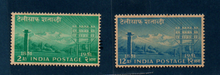 India 1953 Centenary of Indian Telegraphs mint pair stamps