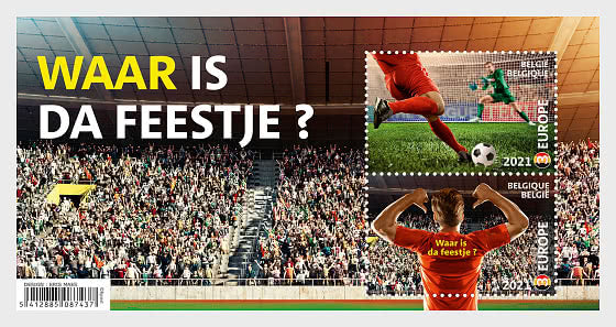 U15. Belgium lenticular (moving images) Ms on Football.