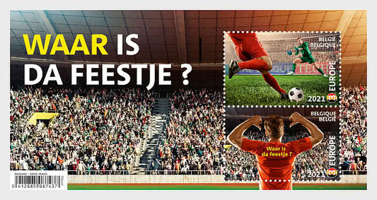 U15. Belgium lenticular (moving images) Ms on Football.