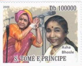 Asha Bhosle,* born on 8 September 1933