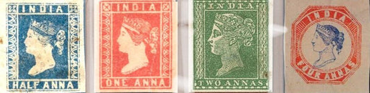 India's first postage stamp issued on 1.10.1854