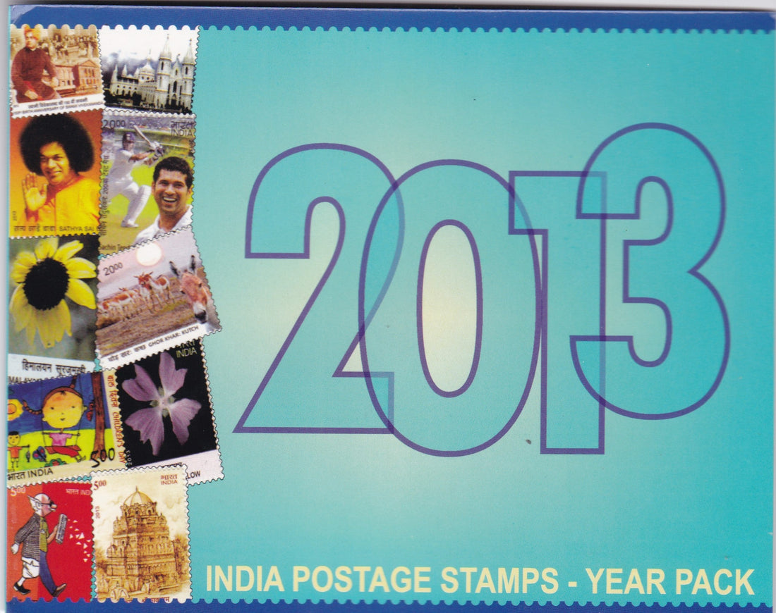India Postage Stamps Year Pack 2013 for Indian philately collectors