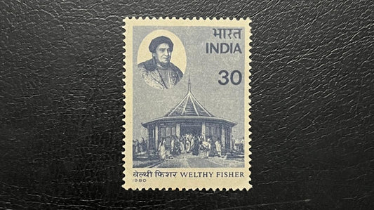 WHY STAMP ON WELTHY FISHER BY INDIA?