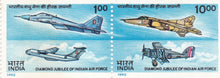 India 1992 Indian Air Force Diamond Jubilee se-tenant stamps